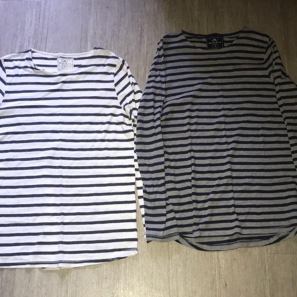 MENS M LONG SLEEVE STRIPED SHIRT